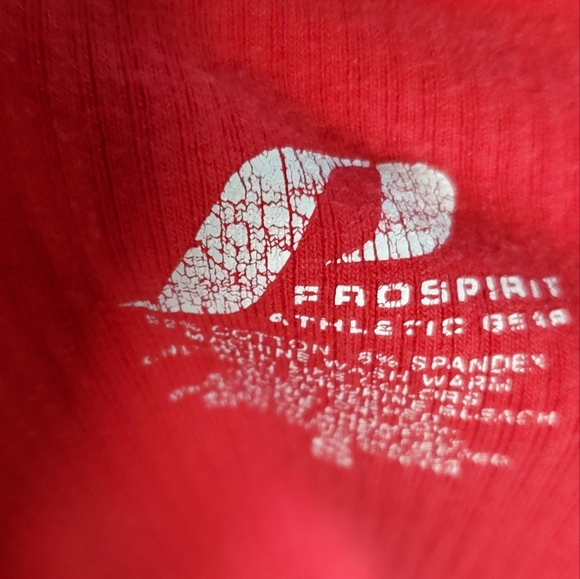 Prospirit Athletic Gear ribbed tank top red sz small - Picture 3 of 5